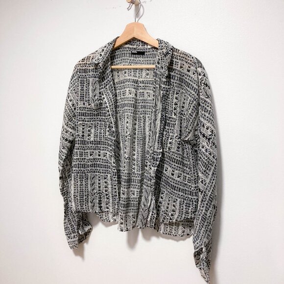 BDG vintage pattern button down cotton shirt - Picture 2 of 14